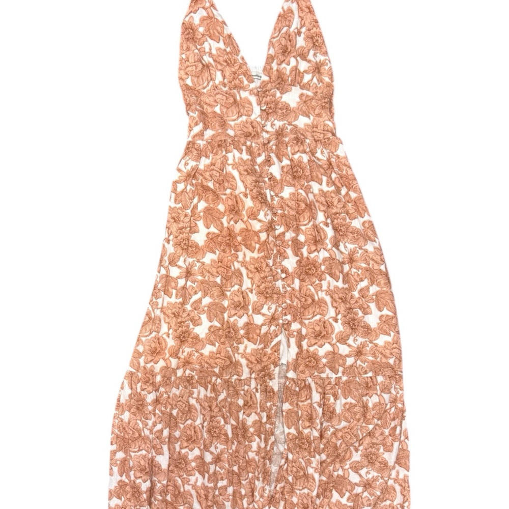 Abercrombie & Fitch Floral Button Front Slit Midi Dress – Size XS